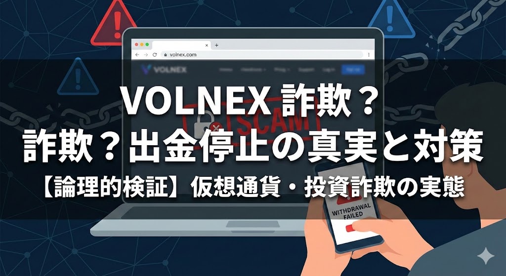 SNS・マッチングアプリ勧誘のVOLNEXは危険！仮想通貨詐欺の全手口
